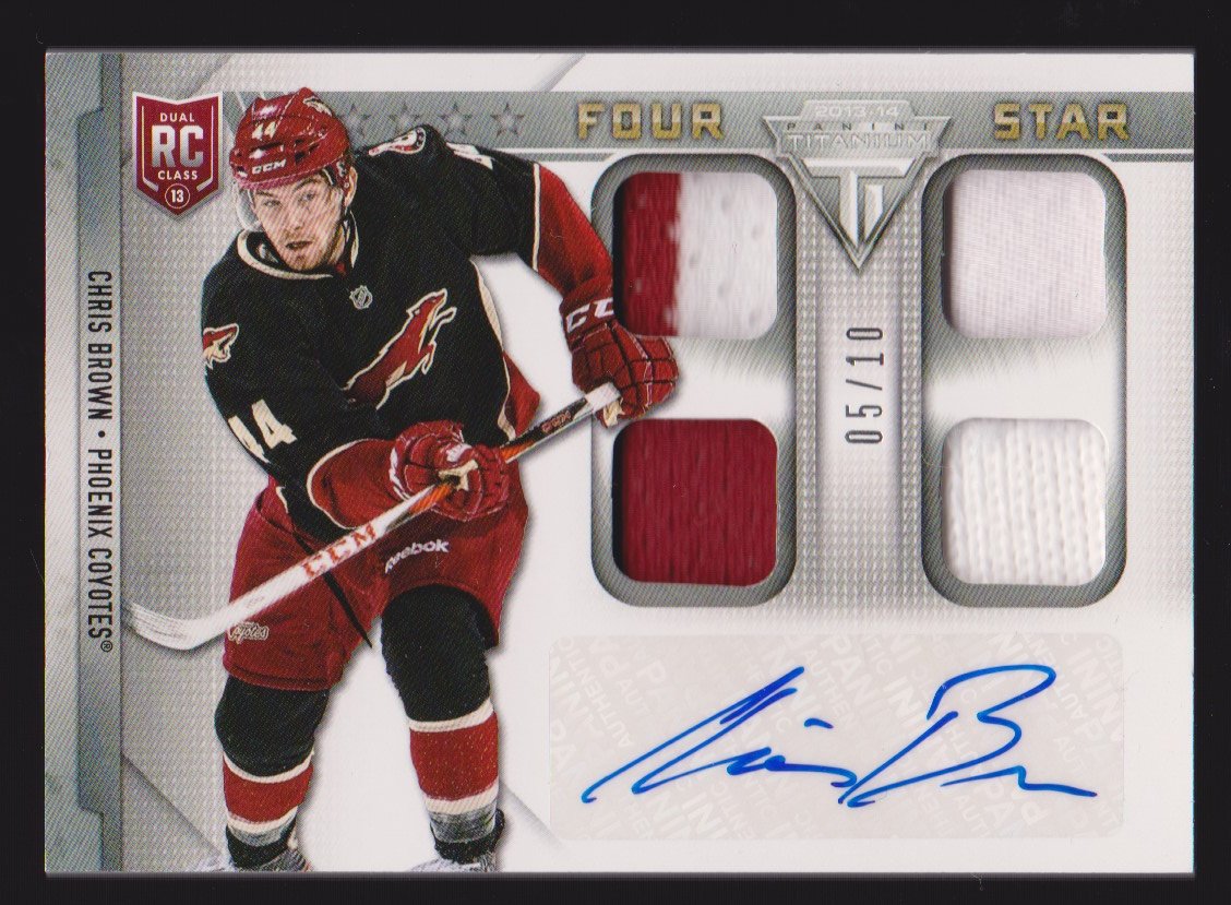 (image for) 2013-14 Titanium Rookie Four Star Auto #A4CB Chris Brown